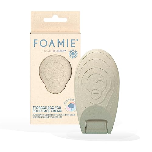 Foamie Caja de Viaje sostenible para Crema hidratante Facial Mujer Face Buddy - Jabonera de Viaje o para el baño - Jabonera de baño para cremas faciales Mujer x1