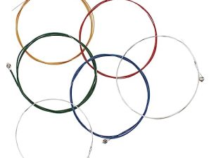 ibasenice 1 Juego de Cuerdas para Guitarra Acústica Cuerdas para Guitarra Folk Paquete de Cuerdas Variadas para Instrumentos Aleación de Latón Amarillo Tono Cómodo Fácil Instalación para Músicos