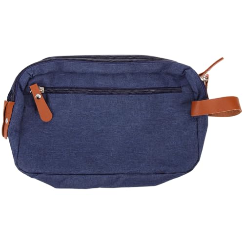 Beavorty Bolsas de Viaje Baño portátil Bolsas de Aseo para Mujeres Accesorios de Viaje Compartimiento Tripe Travel Bag Neceser pequeño para Hombre Bolsa de Aseo para Hombres Nylon Grey
