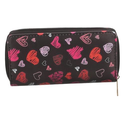 WRITWAA Tarjetero para Mujer Cartera con Forma de Corazón Cartera Multifuncional de Gran Capacidad para Mujer