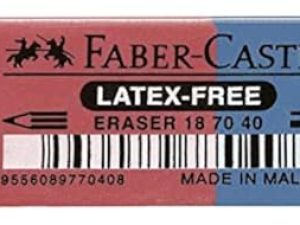 Faber-Castell 187040 – Goma de borrar de látex Free, de tinta/plomo, 7070 – 40