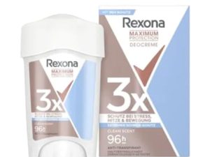 Rexona Maximum Protection Crema Antitranspirante Clean Scent 45 ml