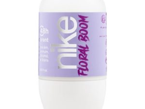 NIKE – Floral Boom, Desodorante Mujer Roll-On, 50 ml, Desodorante Antimanchas para Piel Sensible, 0% Alcohol y 0% Sales de Aluminio, de Larga Duración, Fragancia Almizclada Floral