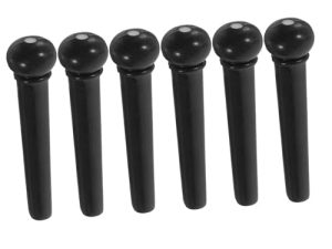 TOGEVAL Puente de Guitarra Acústica Paquete de 6 Clavijas de Repuesto para Cuerdas de Guitarra Diseño Liviano Color