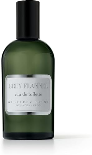 Geoffrey Beene - Grey Flannel, Eau de Toilette, Fragancia en Spray, Amaderada y Oriental, Presentación en Caja, Perfume para Hombre - 120 ml