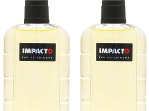 IMPACTO – Classic, Agua de Colonia Hombre, Pack de 2 x 200 ml, Perfume Formato Spray, Eau de Toilette Natural y Masculina, Aroma Cítrico, Fragancia Fresca, Elegante y de Larga Duración