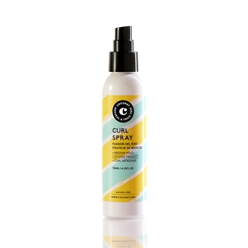 COCUNAT - Curl Spray - Hidrata, Nutre, Fortalece, Elimina el frizz y Desenreda - 125ml