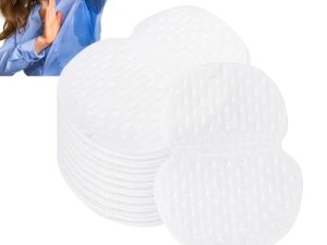 60 almohadillas para axilas, almohadillas de sudor desechables para axilas, protección para axilas, para mujer, hombre, ajuste perfecto, absorción de manchas de sudor