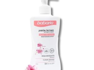 Babaria – Gel Intimo Rosa Mosqueta y Ácido Láctico | Jabon Intimo Mujer | Gel Intimo Acción Hidratante | Jabón Intimo Mujer | Respetuoso con PH Intimo
