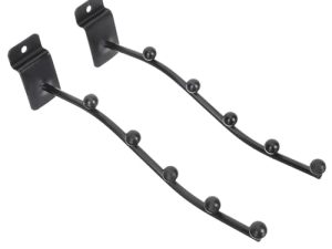 FAVOMOTO Paquete de 2 colgadores universales para flautas: soporte de gancho para montaje en pared, estante de exhibición de almacenamiento, soporte plano para todos los accesorios de flautas