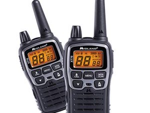 Midland – Walkie Talkie Profesional Largo Alcance XT70, 2 Radioaficionados Doble Banda 93 Canales, 69 LPD/24 PMR446 Sin Licencia, 18H Autonomía, 12Km Cobertura, Pilas Recargables, 38 CTCSS + 83 DCS