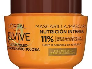 L’Oreal Paris Elvive Mascarilla Nutritiva Aceite Extraordinario con Aceite de Jojoba, para Pelo Seco, 300 ml