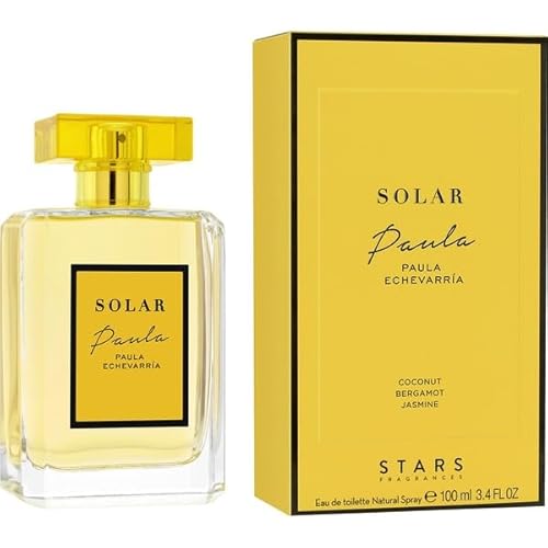 Paula Echevarría, Paula Solar, Eau de Toilette para Mujer, Fragancia Vital y Enérgica, Notas Florales y Afrutadas, Optimo para Uso Diario, 100 ml