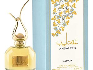 Lattafa Spray Andaleeb 100 ml – Perfume – Aerosol – Eau de Parfum – Jazmín – Sin aluminio – Adulto – Larga duración