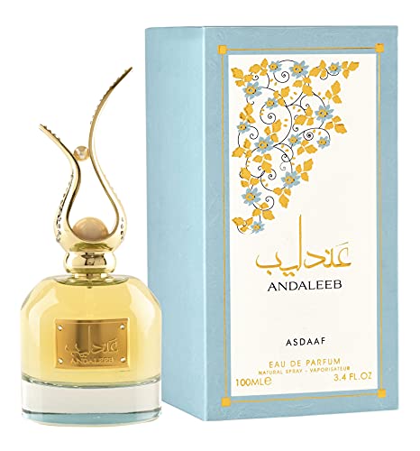 Lattafa Spray Andaleeb 100 ml - Perfume - Aerosol - Eau de Parfum - Jazmín - Sin aluminio - Adulto - Larga duración