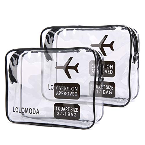 Neceser Transparente, BIWAT Bolsa de Cosméticos Impermeable, Bolsa de Aseo Claro PVC, Transporte de Líquidos en Avión para Mujer y Hombre, Regalo Maquillaje Bolsas y Maletas Bolsa de Viaje