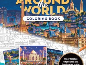 Around the World Coloring Book: Color famous cityscapes and landmarks in the whimsical style of folk artist Eric Dowdle (3) (Dowdle Coloring Book)