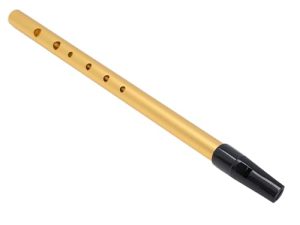 Flauta China Corta, Flauta Corta para Promover Intereses Musicales, Mejorar las Habilidades de Nivel Profesional para Bandas Escolares (Melodía C dorada)