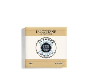 L’OCCITANE – Jabón corporal y facial extrasuave Leche de karité – 100 g – Pieles sensibles – Fabricado en Francia