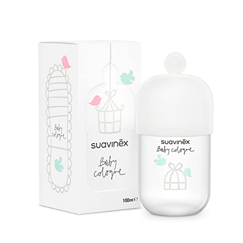 Suavinex, Baby Cologne Clásica, Colonia para Bebé Baja en Alcohol, No Mancha la Ropa, Fresca, Aroma Delicado, con Vaporizador, 100 ml