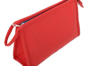 IWOWHERO Bolsa De Maquillaje Colorida Bolsa De Aseo Portátil De Viaje Material De PU Fácil De Limpiar Pequeña Portátil para Guardar Cosméticos.