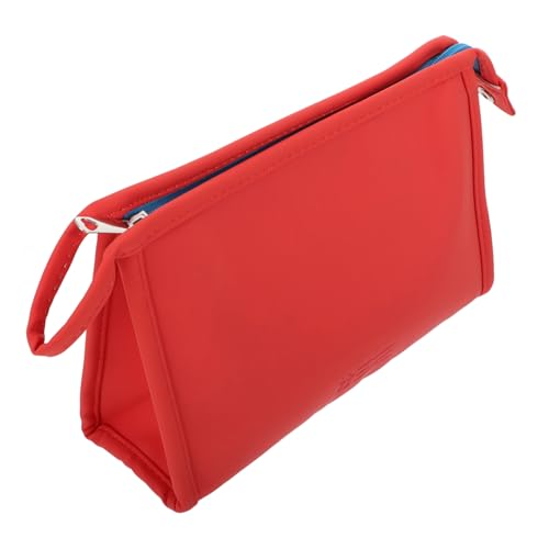 IWOWHERO Bolsa De Maquillaje Colorida Bolsa De Aseo Portátil De Viaje Material De PU Fácil De Limpiar Pequeña Portátil para Guardar Cosméticos.