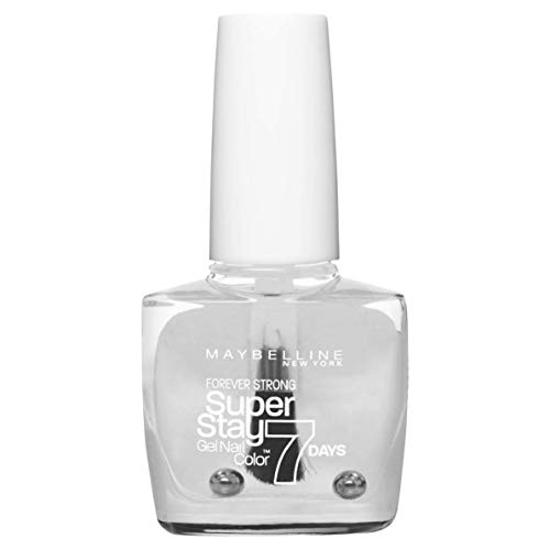 MAYBELLINE Superstay 7 Días, Esmalte de Uñas Efecto Gel, Tono 025 Cristal Clear, 10 ml (Paquete de 1)