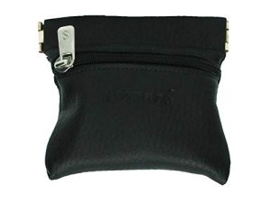 MADE IN SPAIN S173 MONEDERO DE PIEL MUJER BOLSOS-CARTERAS NEGRO 1