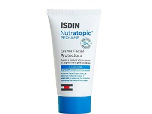 ISDIN Nutratopic Pro-AMP, Crema Facial para Piel Atópica | Refuerza la Primera Línea de Defensa de la Piel | 50 ml
