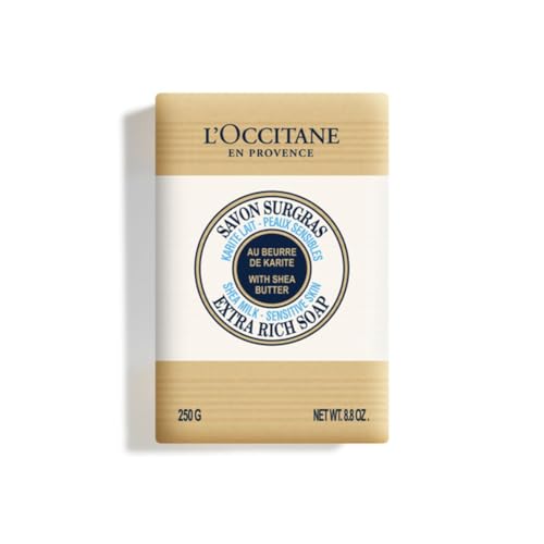 L'OCCITANE - Jabón extrasuave Karité Lavanda - 250 g - Fabricado en Francia