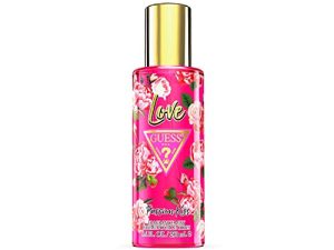 GUESS Love Passion Kiss, Bruma Corporal para Mujer, Fragancia Floral y Cítrica con Jazmín y Vainilla, Aroma Sensual y Fresco, 250 ml