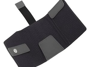 AMONIDA Billetera Triple, Gran Capacidad, Multifunción, Plegable, de Cuero, Suave, Regalo Ideal, Delgada, Minimalista, para Negocios (Gris)