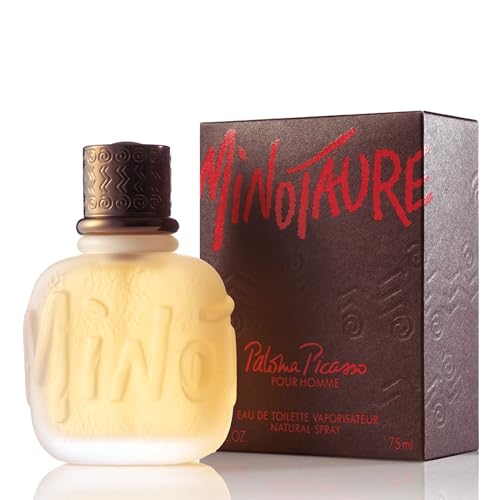 Minotaure by Paloma Picasso Eau de Toilette para Hombre, Poderosa Fragancia Fuerte y Amaderada, Con Estragón Picante, Lirio del Valle y Ámbar, 75ml