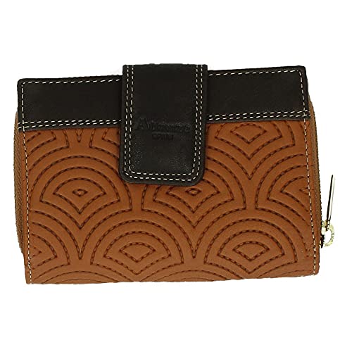 MADE IN SPAIN S739 CARTERA ABANICO MUJER BOLSOS-CARTERAS CUERO 1