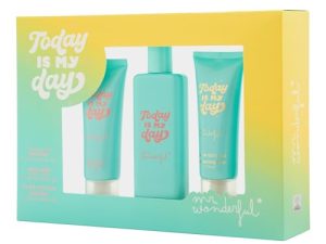 MR WONDERFUL – Today Is My Day, Perfume 75 ml + Crema de Manos 75 ml, Crema de Cuerpo 75 ml, Estuche Regalo Mujer, Pack 3 Piezas, Fragancia Floral Oriental y Afrutada, de Larga Duración