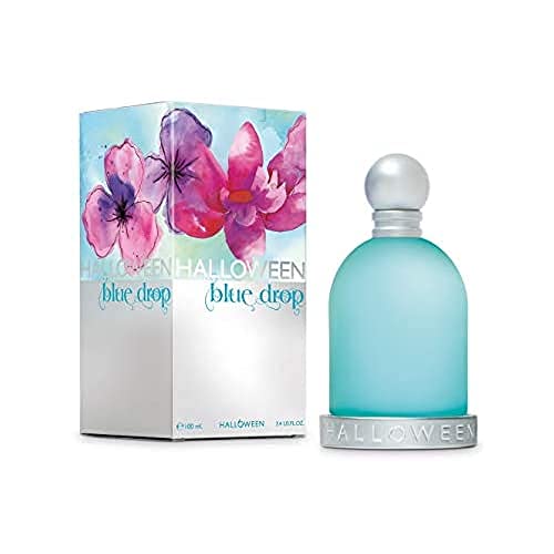 Halloween, Blue Drop, Eau de Toilette para Mujer, Fragancia Amaderada, 100 ml con Vaporizador