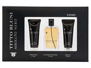 BLUNI COLONIA 75 VAPO+GEL 75+MASAJE 75 ASSOLUTO NERO