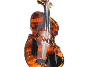 PartyKindom horquilla de violonchelo broche de pelo de violonchelo clip de pelo de abrazadera de soporte de de caballo pasador de pelo de acetato Pequeña pico ácido acético Coffee