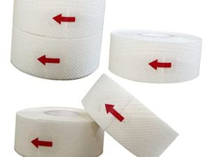 IWOWHERO 5 Rollos etiqueta engomada del sudor del sombrero Absorbente tapa Protector de cuello Protector de sombrero forros de sombreros protección contra el sudor forro de sudor para gorra