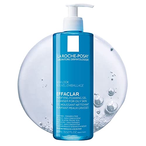 La Roche-Posay, Crema gel mousse limpiador facial, 400 ml
