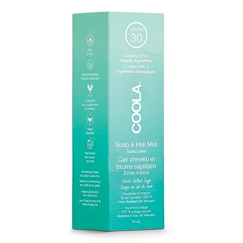 COOLA Scalp & Hair Mist Sunscreen SPF 30, 60ml