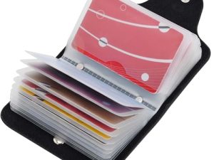 AirZyx Tarjetero para Tarjeta de Credito Cuero para Mujer Hombre – 20 Tarjetas