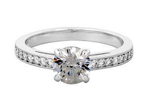 Swarovski Anillo Attract, Talla redonda, Pavé, Blanco, Baño de rodio, 55