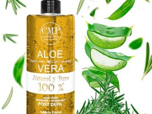 CMP Aloe Vera + Romero Depilación (Láser, Cera, Crema, Depiladora…) y Afeitado (Facial y Corporal) 6x + ALIVIO | 48h HIDRATACIÓN | 3x + CALMANTE – Formula Profesional (500 ml)