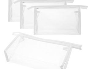 PENIKOKO 4piezas Bolsa De Cosméticos De Viaje Neceser De Maquillaje y Transparente Organizador De Cosméticos y Artículos De Aseo Compacto para Mujeres y