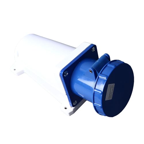 Conector de 3 Pines, Conector de Alimentación Industrial Impermeable 220-250 V 63 A Enchufe de 3 Pines con Cala para Dispositivos de Alta Potencia y Aplicaciones Al Aire Libre