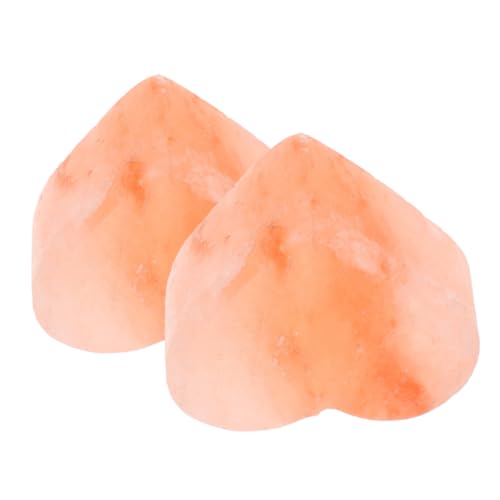 SHERCHPRY 2 Pastillas De Jabón De Sal Mineral Natural Con Forma De Corazón, Jabón De Masaje, Exfoliante, Limpiador Hidratante Para Cuerpo Y Rostro De Mujer.