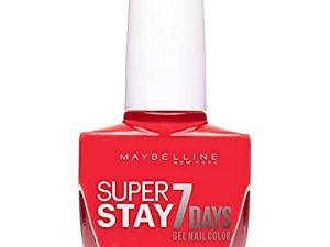 Maybelline New York Superstay 7 Días, Esmalte de Uñas Efecto Gel, Tono 490 Hot Salsa