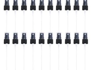FOMIYES 20piezas Cabezas De Spray De Perfume Reemplazo Boquillas De Pulverización Portátiles Para Botellas De Perfume Diseño Y Compacto Calibre Accesorios De Rociador Negros
