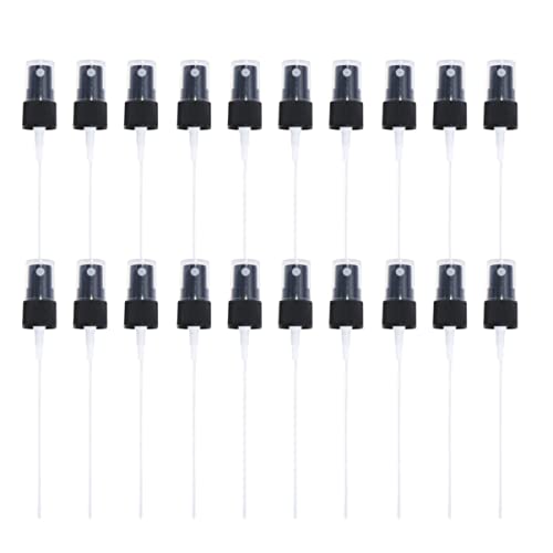 FOMIYES 20piezas Cabezas De Spray De Perfume Reemplazo Boquillas De Pulverización Portátiles Para Botellas De Perfume Diseño Y Compacto Calibre Accesorios De Rociador Negros